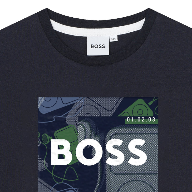 boss-j50724-849-kb-Navy Logo T-Shirt