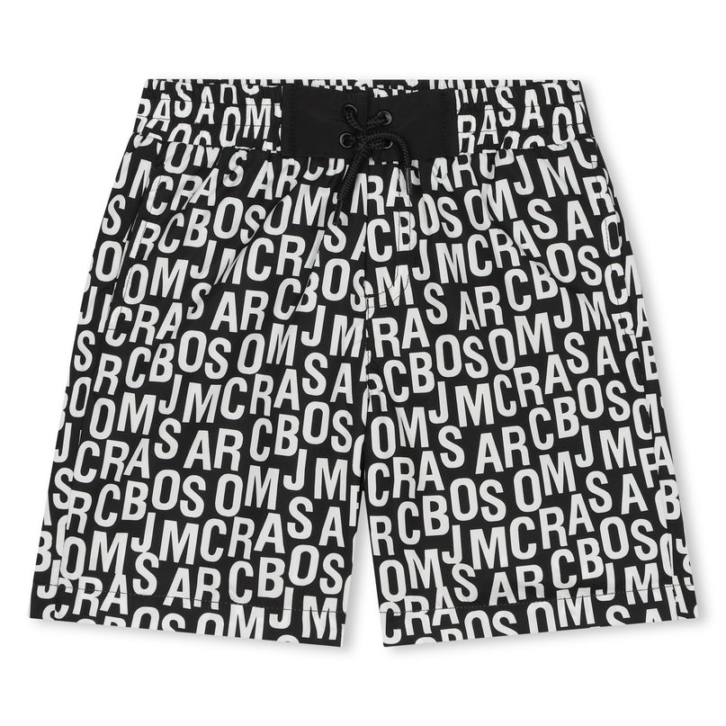 marc-jacobs-w60002-09b-kb-Black Swim Shorts