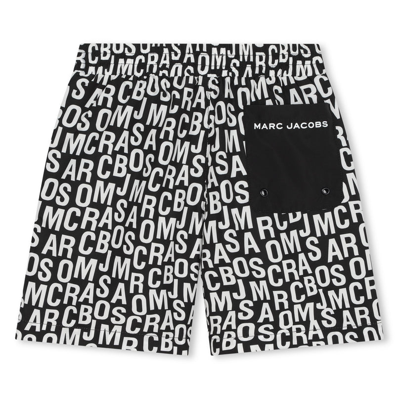 marc-jacobs-w60002-09b-kb-Black Swim Shorts