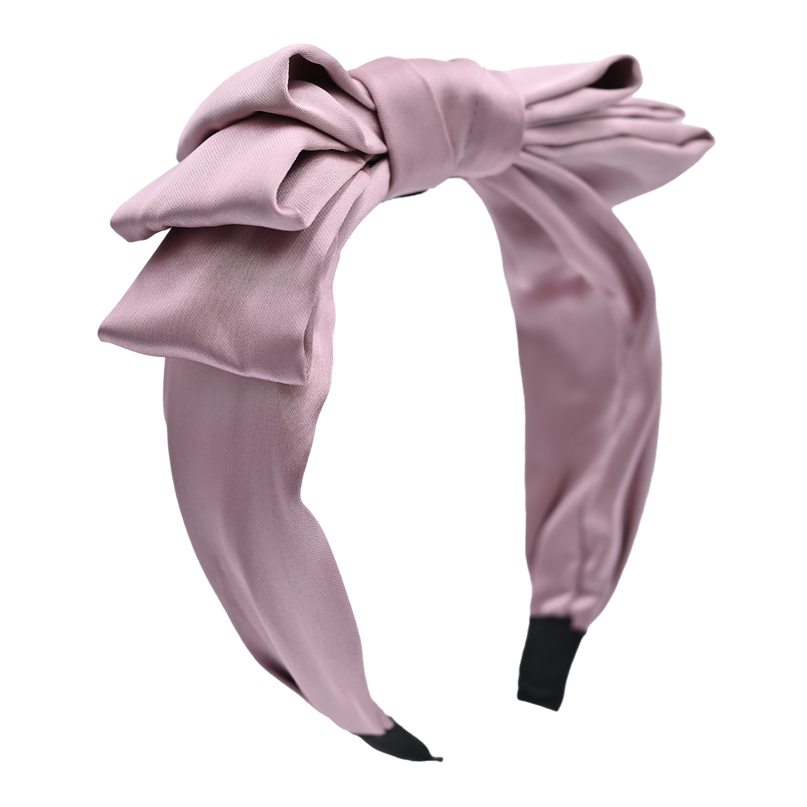 Mauve Satin Ribbon Headband