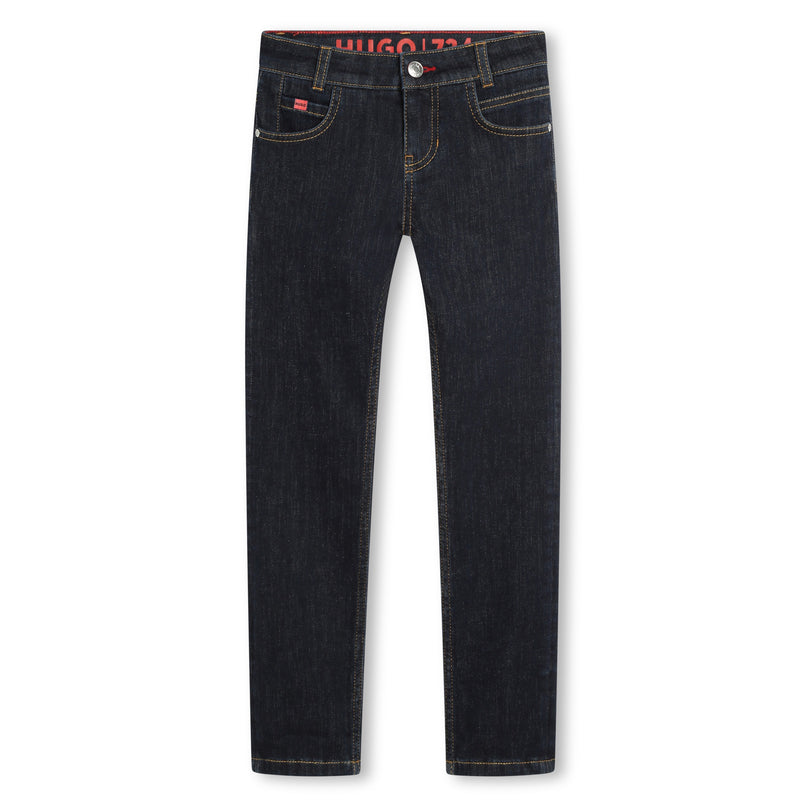 hugo-g00047-z09-kb-Black Denim Trousers