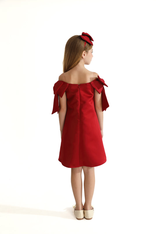 kids-atelier-tulleen-kid-girl-red-luneta-off-shoulder-bow-dress-tmc-24005-red