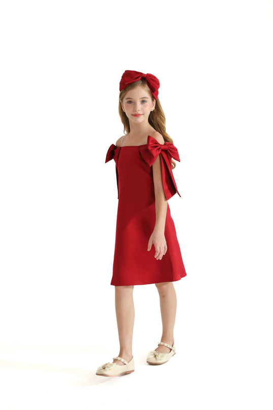 kids-atelier-tulleen-kid-girl-red-luneta-off-shoulder-bow-dress-tmc-24005-red