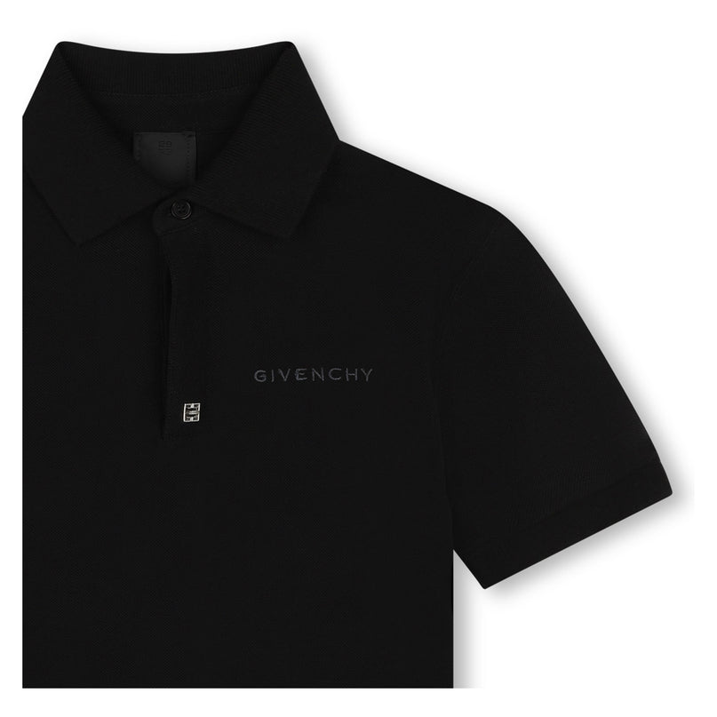 Givenchy-H30555-09B-BLACK-SHORT SLEEVE POLO