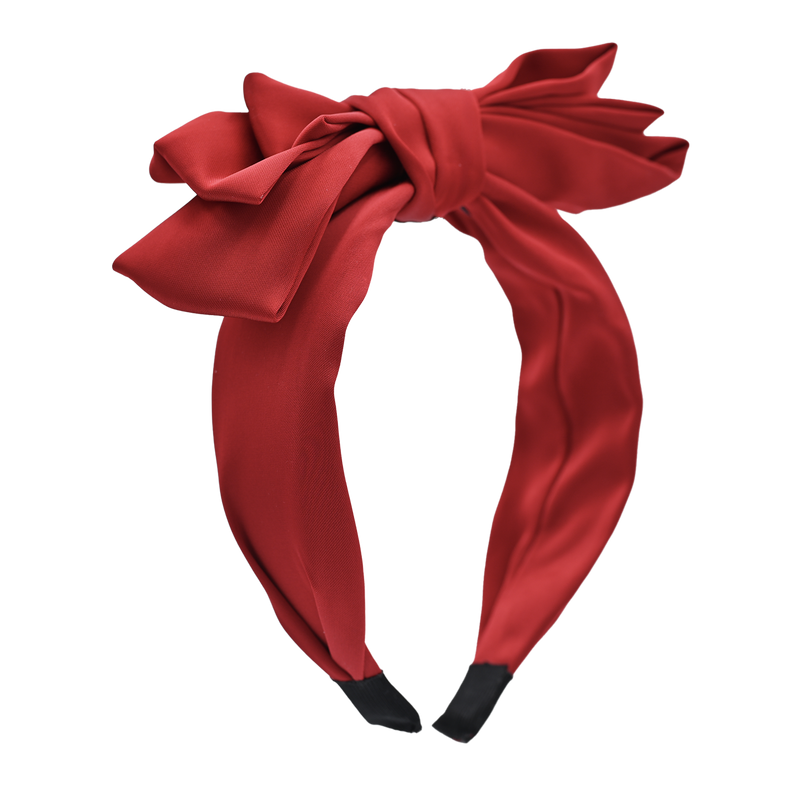 Red Satin Ribbon Headband