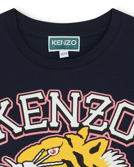 kenzo-k60264-84a-kg-Navy Logo T-Shirt