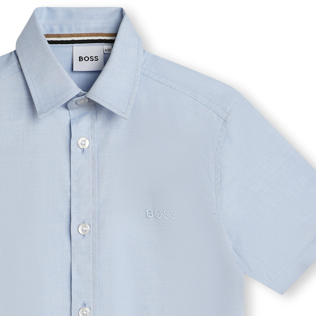 boss-j50696-77d-kb-Pale Blue Short Sleeves Shirt