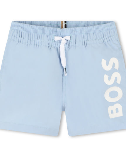 boss-j50569-783-bb-Light Blue Logo Shorts