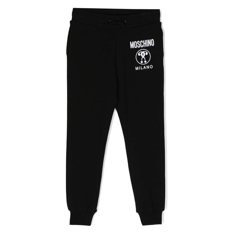 moschino-Black Logo Sweatpants-hup05n-lda17-60100