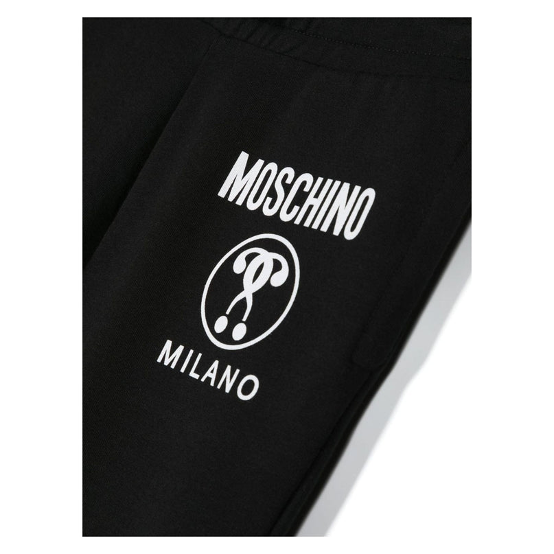 moschino-Black Logo Sweatpants-hup05n-lda17-60100