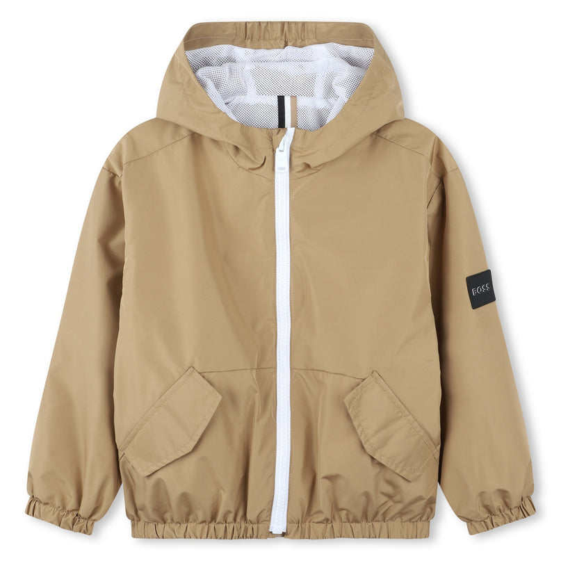 boss-j50740-269-kb-Brown Hooded Windbreaker