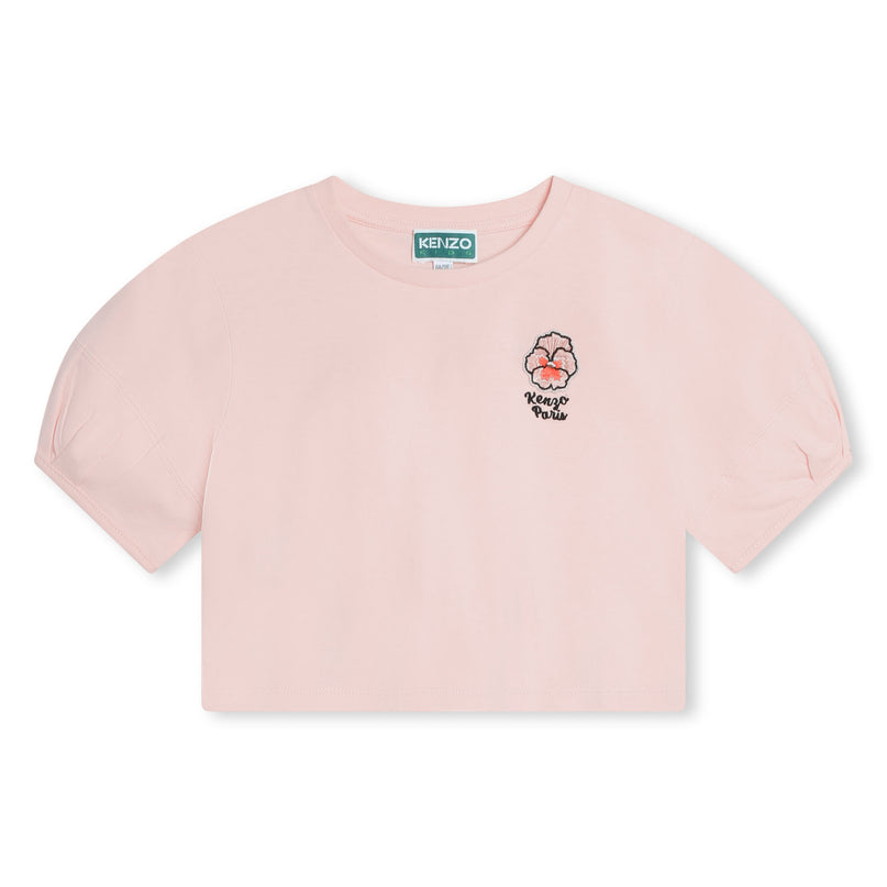 kenzo-k60271-46t-kg-Pink Cotton T-Shirt