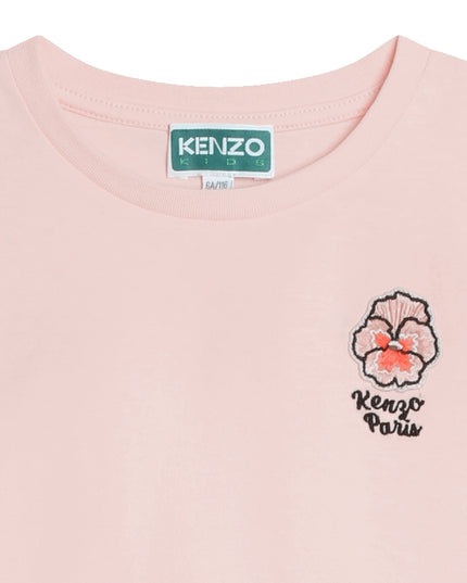 kenzo-k60271-46t-kg-Pink Cotton T-Shirt