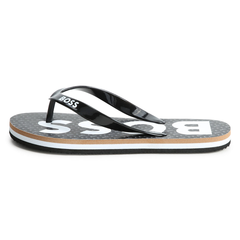 boss-j50850-09b-kb-Black Logo Flip Flops