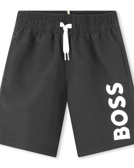 boss-j50662-09b-kb-Black Logo Swim Shorts