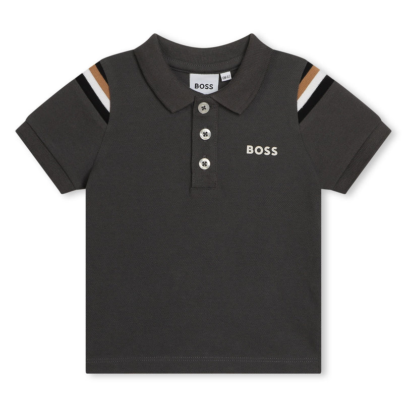 boss-j50595-085-bb-Charcoal Gray Logo Polo