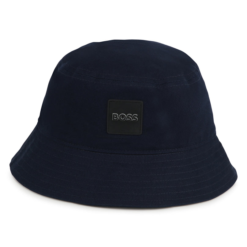 Navy Box Logo Bucket Hat