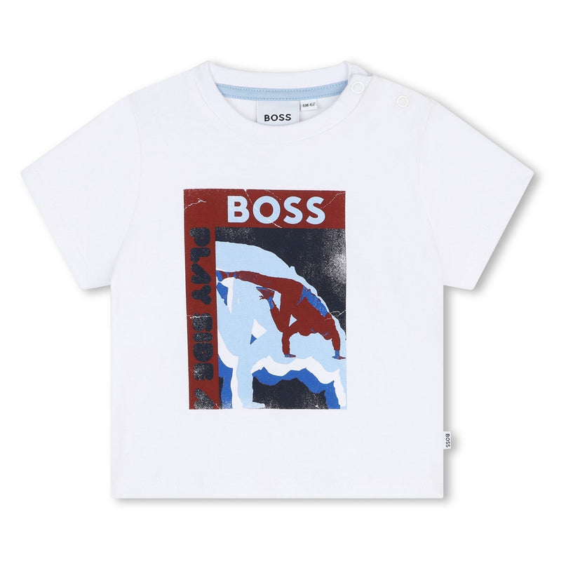 boss-j50612-10p-bb-White Short Sleeve T-Shirt