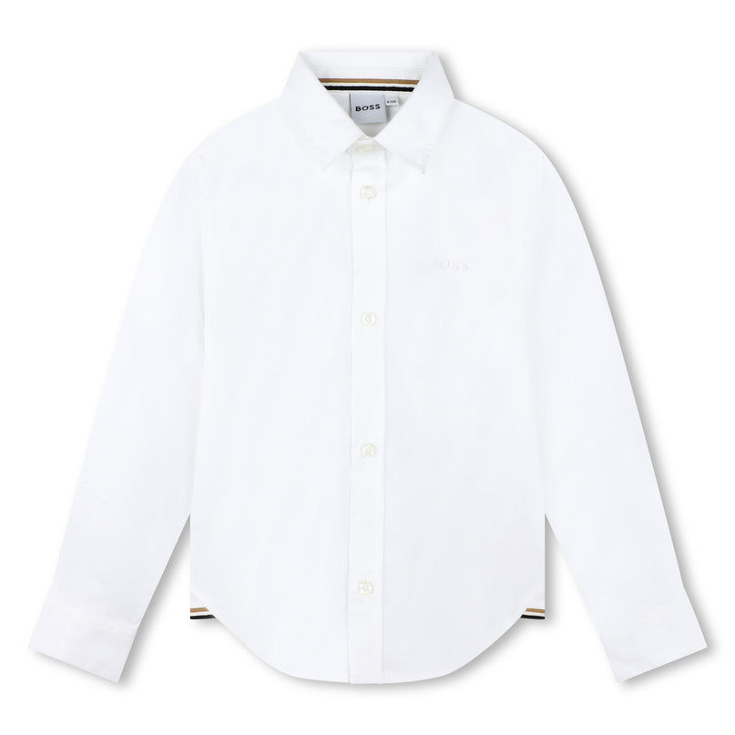 boss-j50694-10p-kb-White Long Sleeves Shirt