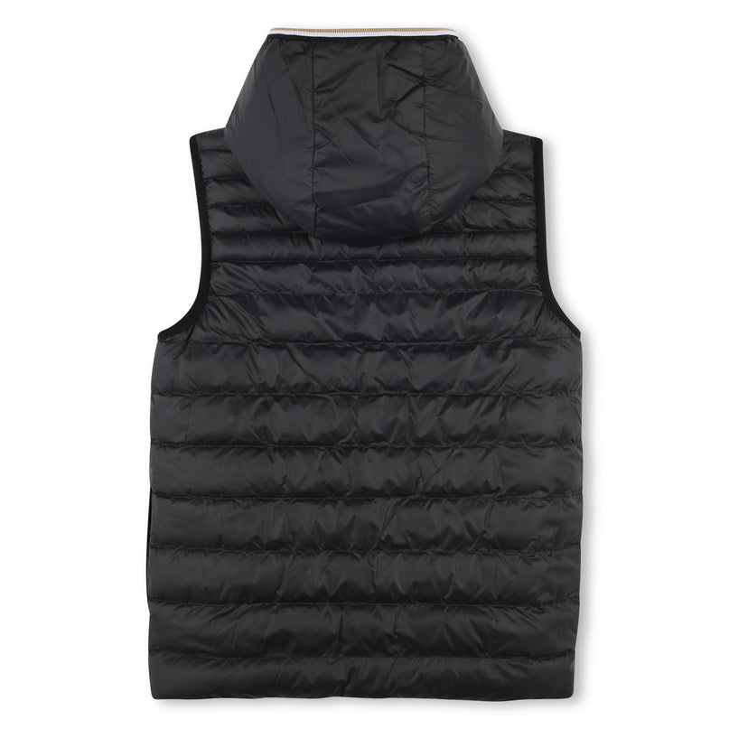 BOSS-J51234-049-MEDIUM GREY-PUFFER JACKET SLEEVELESS