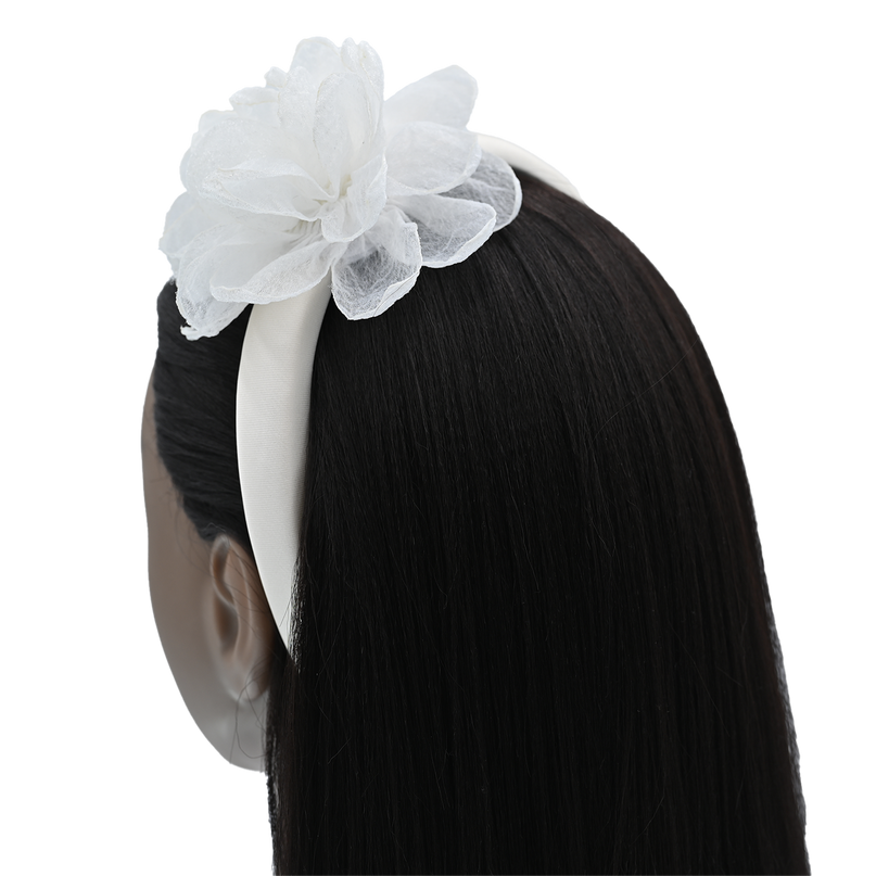 Mimi Tutu-MTHB52006-White-Flower Headband