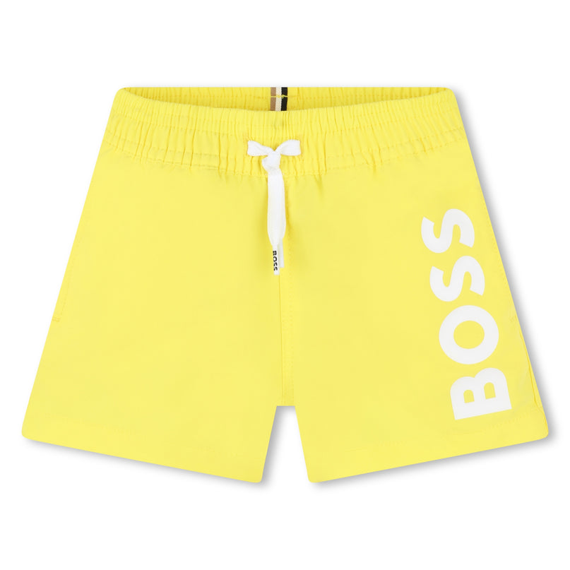 boss-j50569-508-bb-Yellow Logo Swim Shorts