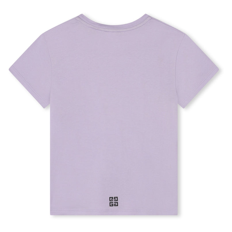 Givenchy-H30426-935-LILAC-SHORT SLEEVES TEE-SHIRT