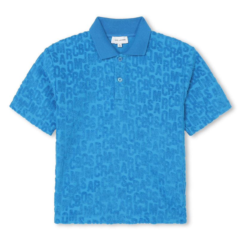 marc-jacobs-w60167-873-kb-Electric Blue Logo Polo