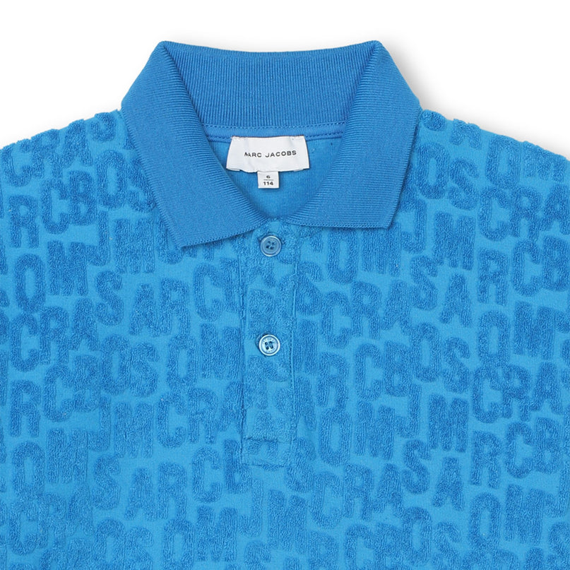 marc-jacobs-w60167-873-kb-Electric Blue Logo Polo