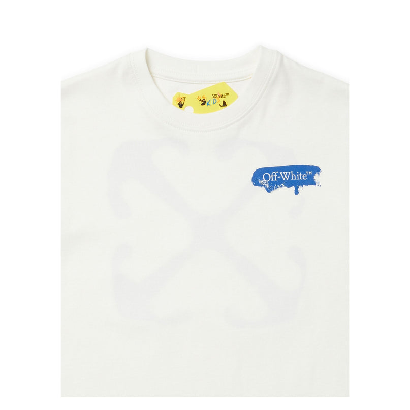 off-white-obaa002s24jer0060145-White Paint Graphic T-shirt