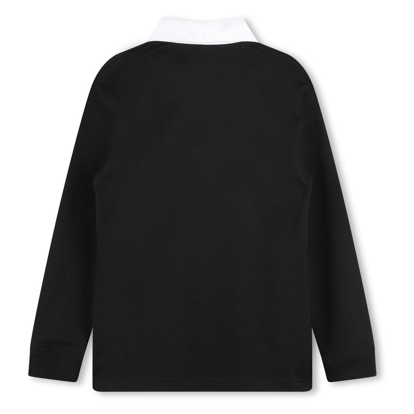 Givenchy-H30327-09B-BLACK-LONG SLEEVE POLO