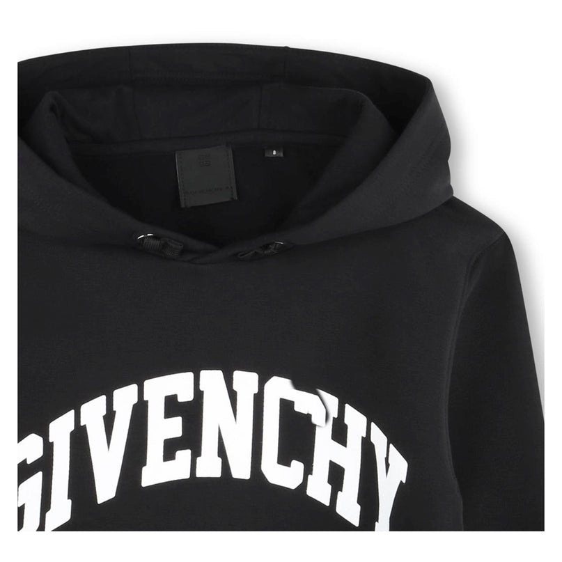 Givenchy-H30328-09B-BLACK-HOODED SWEATSHIRT