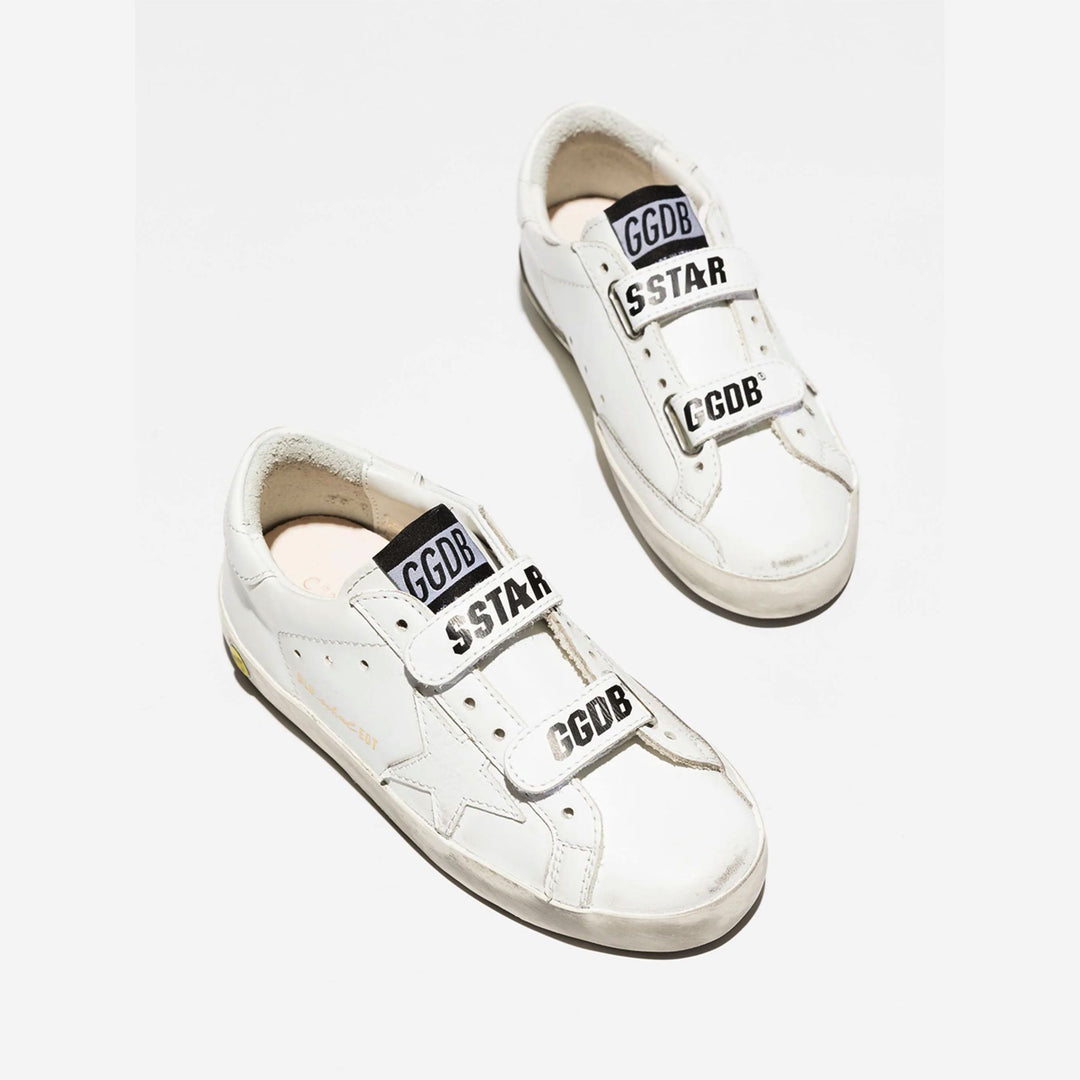 golden-goose-gyf00111-f000419-10100-White Old School Young Sneakers