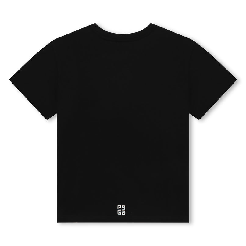 givenchy-h30074-09b-kg-Black Logo T-Shirt