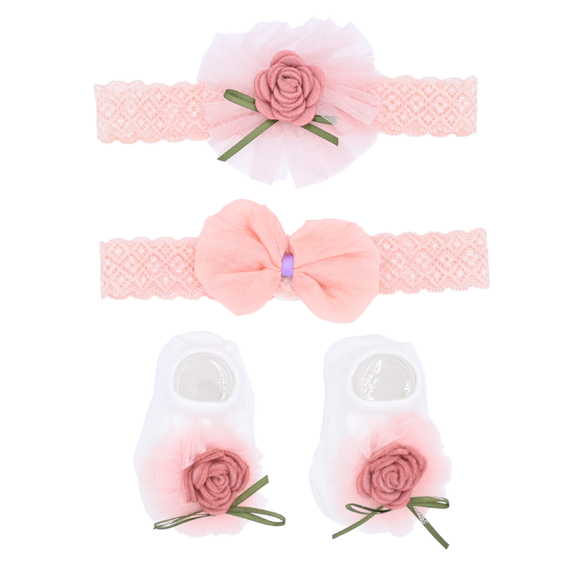 Pink Rose Ribbon and Bow Gift Set