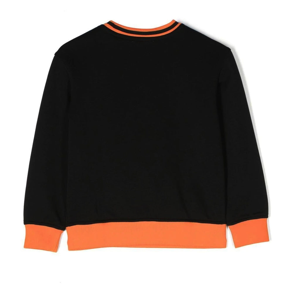 moschino-Black & Orange Sweatshirt-huf06a-lca41-60100