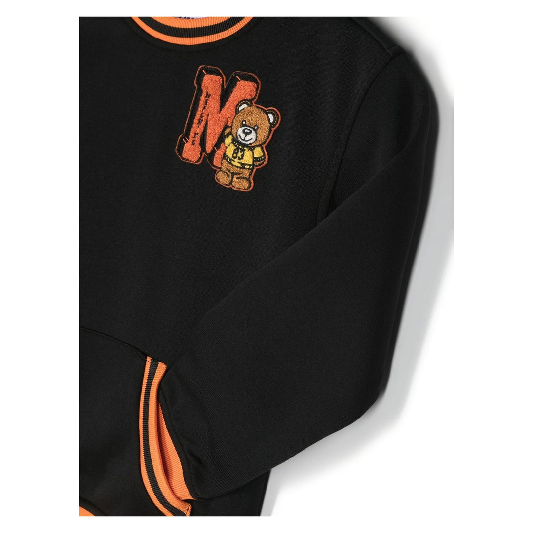 moschino-Black & Orange Sweatshirt-huf06a-lca41-60100