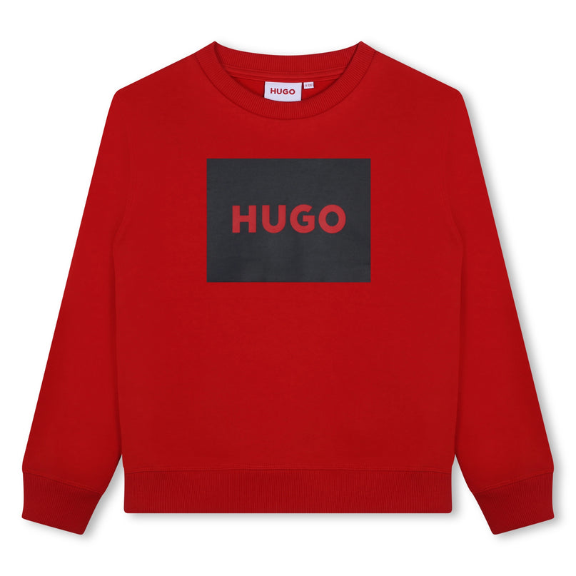 HUGO-G00163-990-BRIGHT RED-SWEATSHIRT