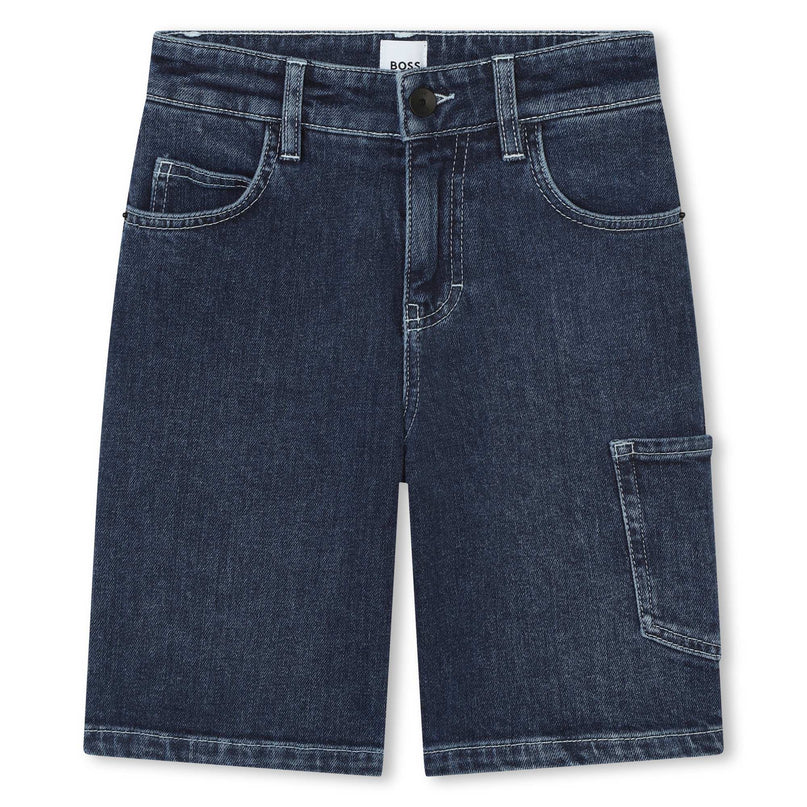 boss-j50990-z07-kb-Blue Denim Shorts