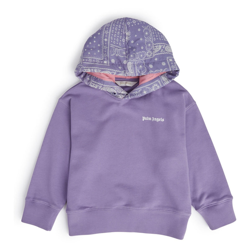 palm-angels-pgbb013s24fle0013601-Purple Logo Hooded Sweatshirt