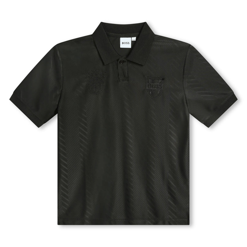 boss-j50709-09b-kb-Black Logo Polo