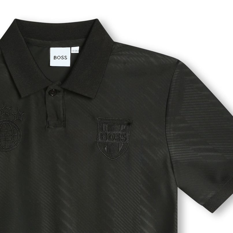 boss-j50709-09b-kb-Black Logo Polo