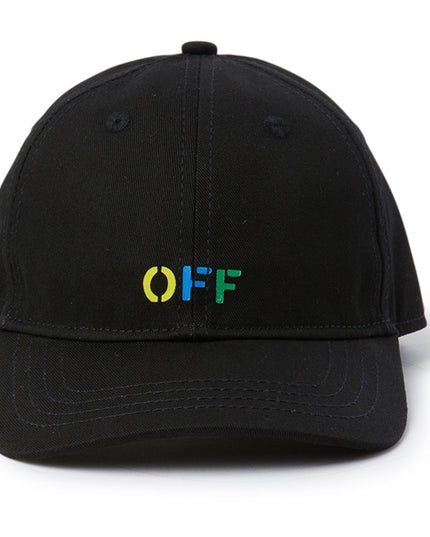 off-white-oblb002s24fab0011084-Black Logo Baseball Cap