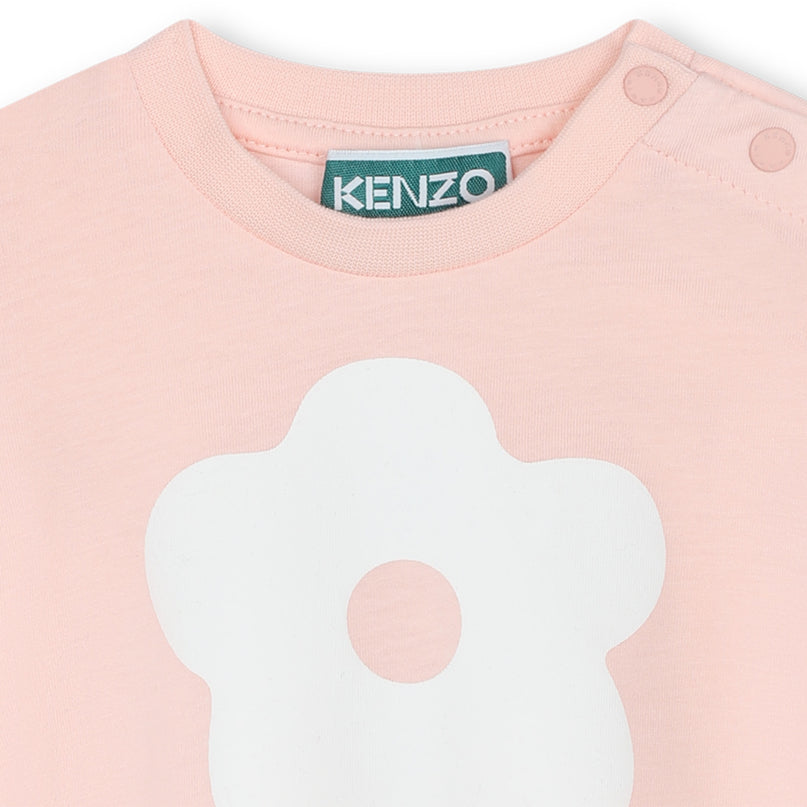 kenzo-k60126-46t-bg-Pink Cotton T-Shirt