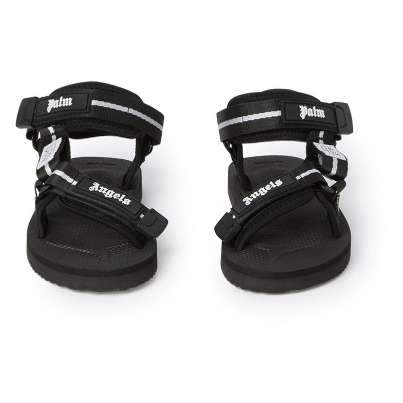 palm-angels-pgih002s24fab0011001-Black Logo Sandal