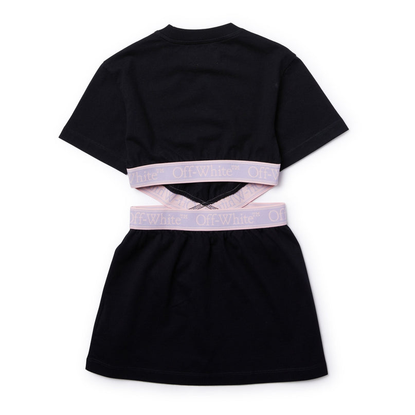 off-white-ogdb055s24jer0011036-Black Logo Dress