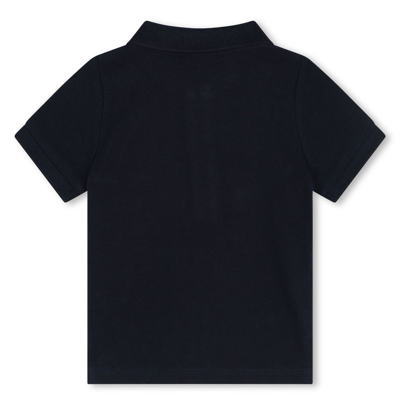 Navy Blue Side Logo Polo