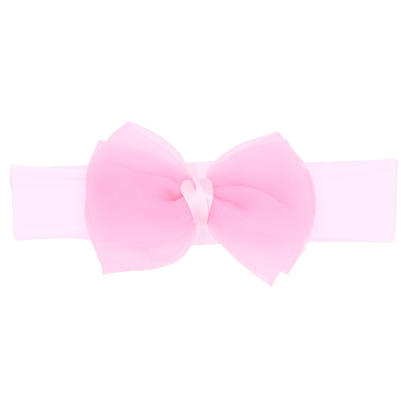 Pink Tulle Ribbon Headband