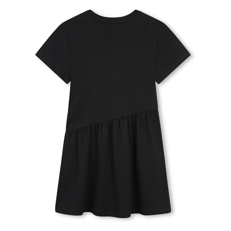 Givenchy-H30385-09B-BLACK-SHORT SLEEVED DRESS