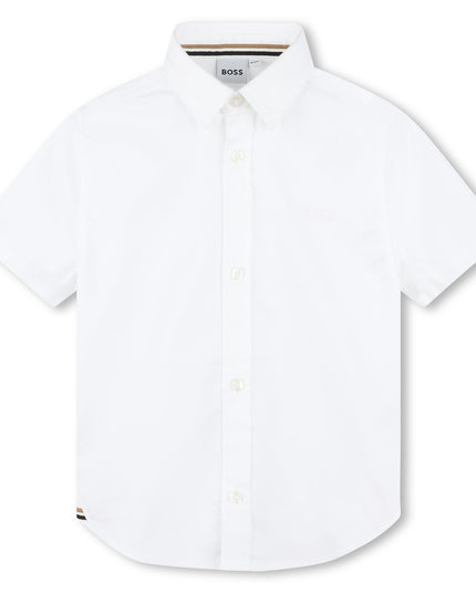 boss-j50696-10p-kb-White Short Sleeves Shirt